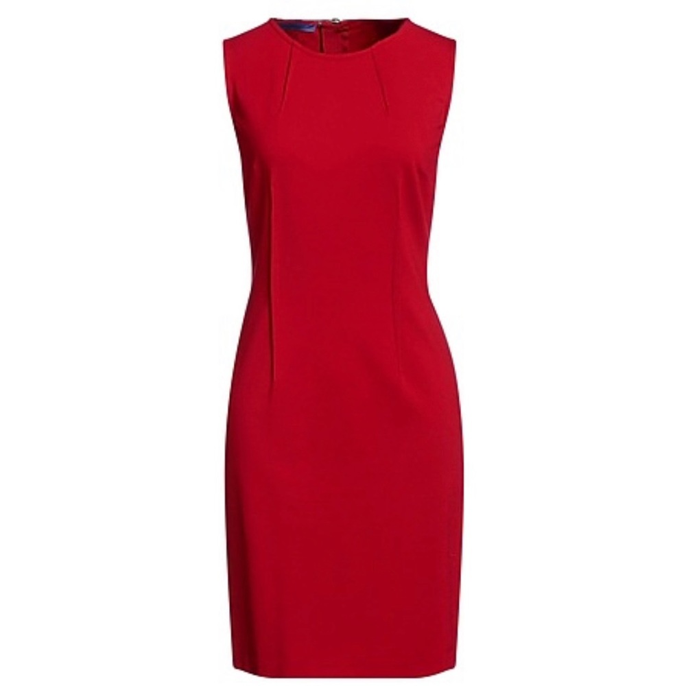 Les Copains Red Zip Midi Dresses, Size US8 / IT44